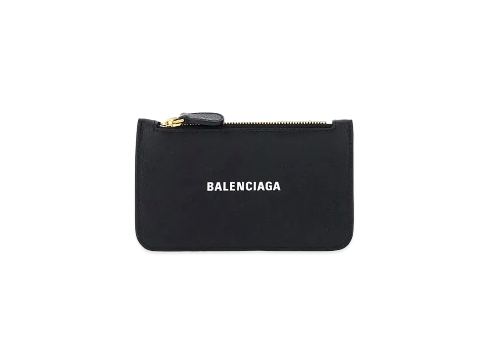 バレンシアガ キャッシュ コイン カード ホルダー "ブラック" 5942141IZIM1090