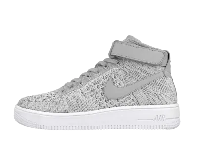 Nike Air Force 1 Ultra Flyknit Mid "Wolf Grey / Wolf Grey-White"