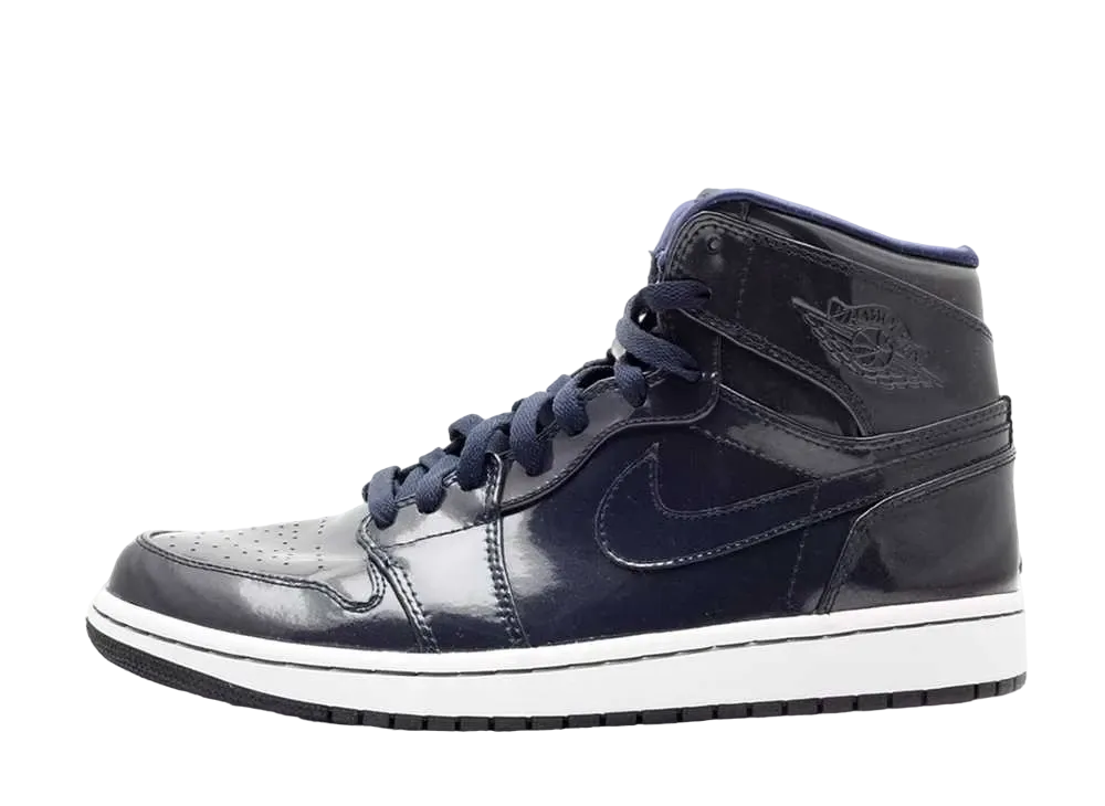 ナイキ エアジョーダン1 レトロ ハイ "パテント ダーク オブシディアン"