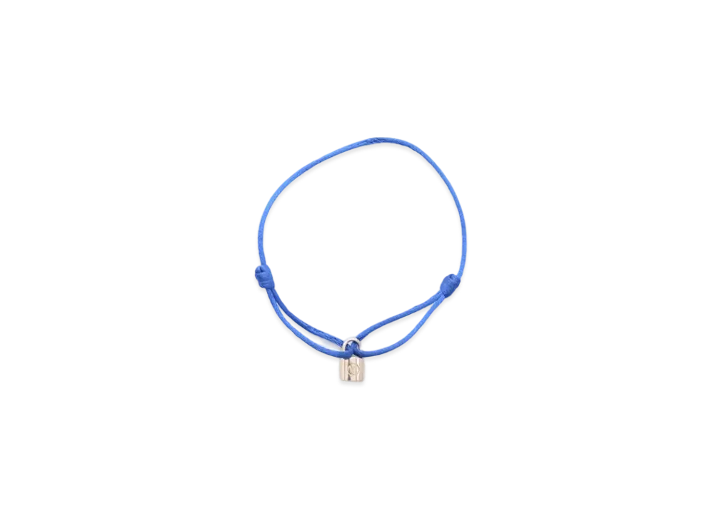 Louis Vuitton Silver Lockit Bracelet "Blue"