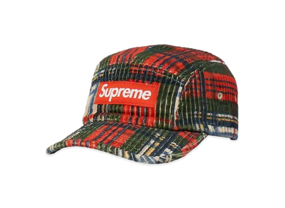 Supreme Corduroy Camp Cap "Plaid"