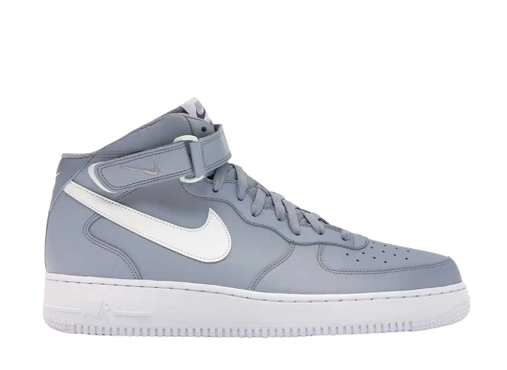 ナイキ エアフォース1 ミッド "ウルフ グレイ ホワイト"