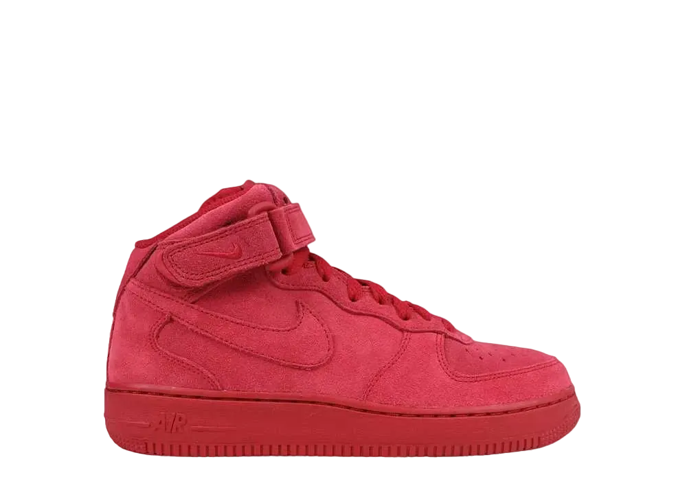 Nike GS Air Force 1 Mid "Red Suede"