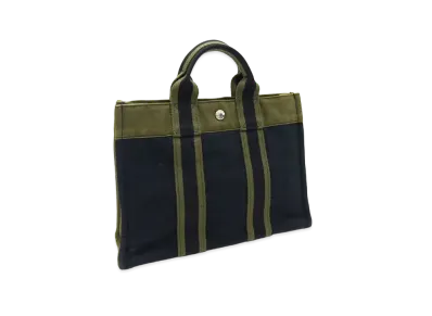 Hermes Fourre-tout PM "Navy/Khaki"