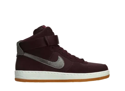 Nike Women's Air force 1 Ultra Force Mid "Deep Burgandy Metallic Pewter"