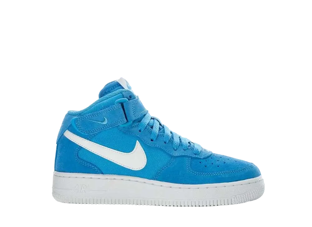 Nike GS Air Force 1 Mid "University Blue White"