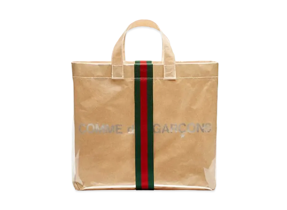 COMME des GARCONS Gucci PVC Tote Bag "Beige"
