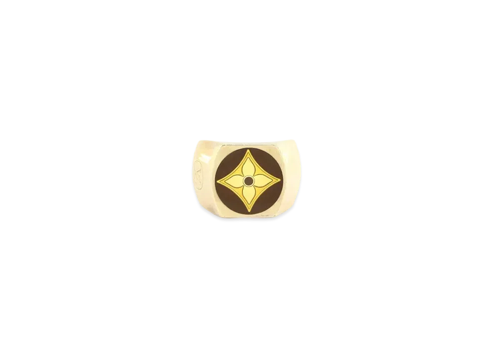 Louis Vuitton Fleur Monogram Ring "Gold"