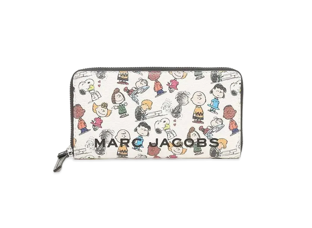 Marc Jacobs Peanuts X Marc Jacobs The Box Standard Continental Wallet "White"