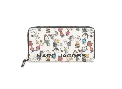 Marc Jacobs Peanuts X Marc Jacobs The Box Standard Continental Wallet "White"