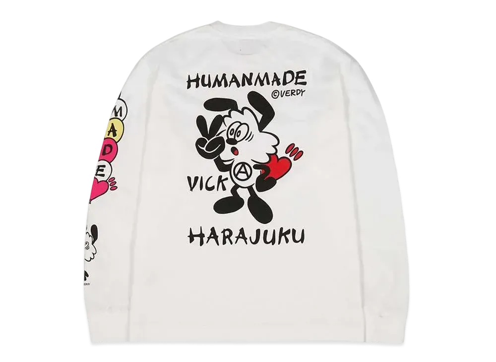 HUMAN MADE VICK LONG SLEEVE T-SHIRT "White"