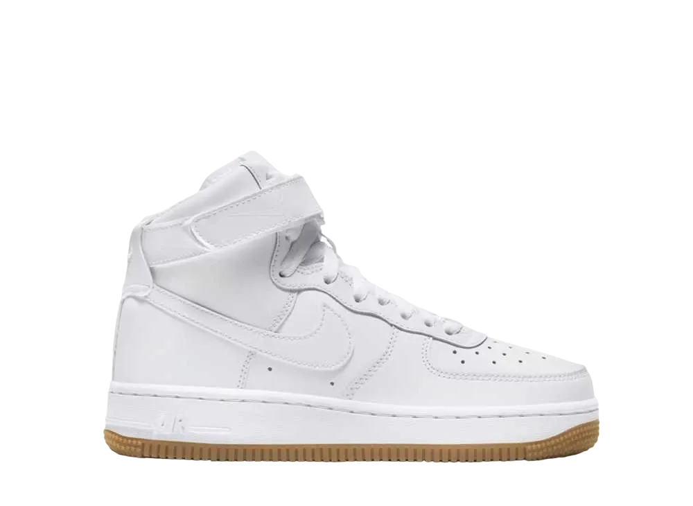 ナイキ GS エアフォース1 ハイ "ホワイト ガム"