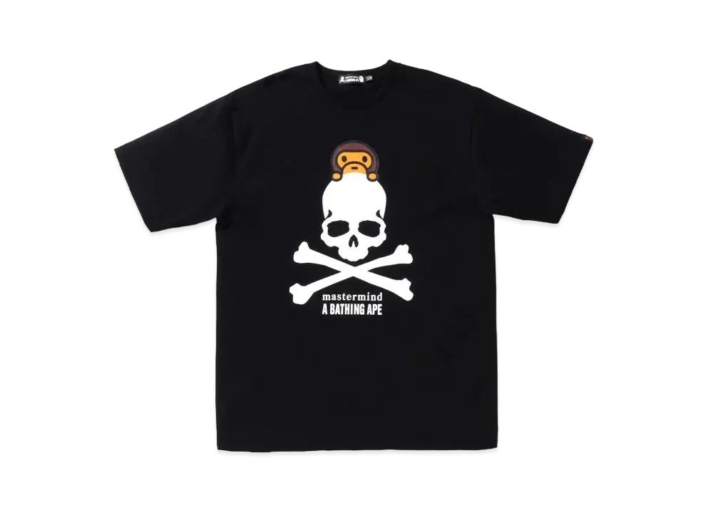 A BATHING APE X MMJ BABY MILO TEE "Black"