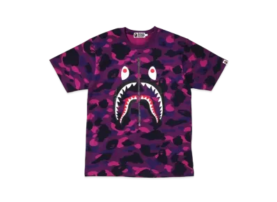 A BATHING APE COLOR CAMO SHARK TEE "Purple"