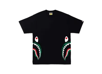 A BATHING APE COLOR CAMO SIDE SHARK TEE "Black Green"