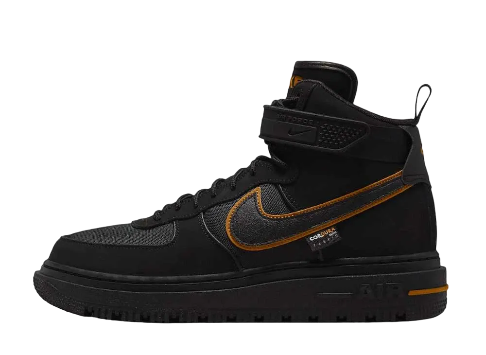 Nike Air Force 1 Boot Cordura "Black/Wheat-University Gold"