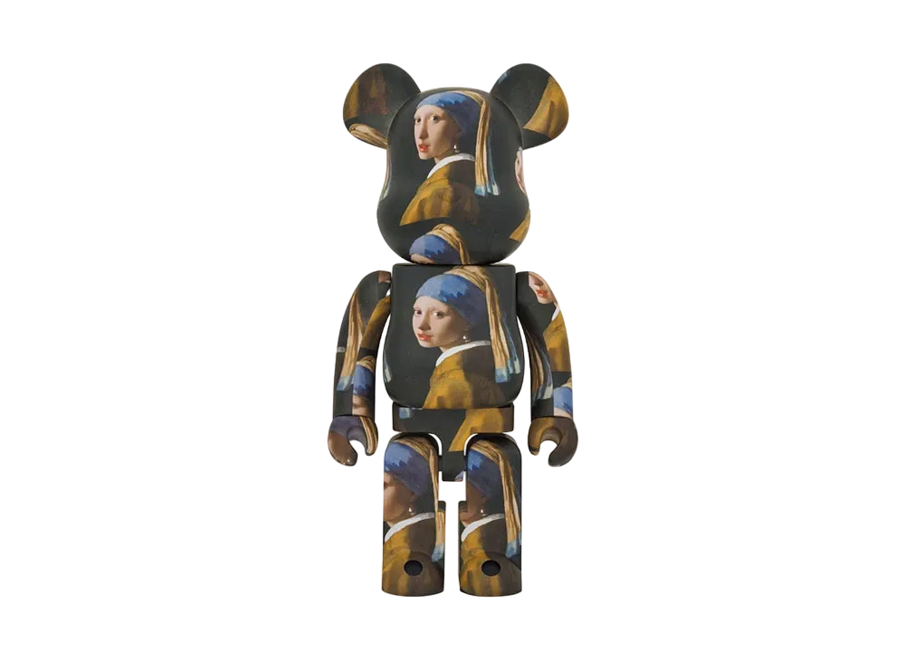 Bearbrick Johannes Vermeer Girl with a Pearl Earring 1000%