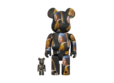 Bearbrick Johannes Vermeer Girl with a Pearl Earring 100% & 400%