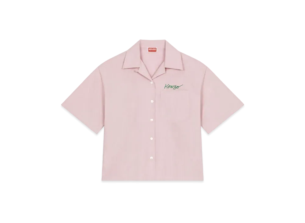 KENZO Women's 'KENZO Women's POPPY' HAWAIIAN POCKET SHIRT "Rose"