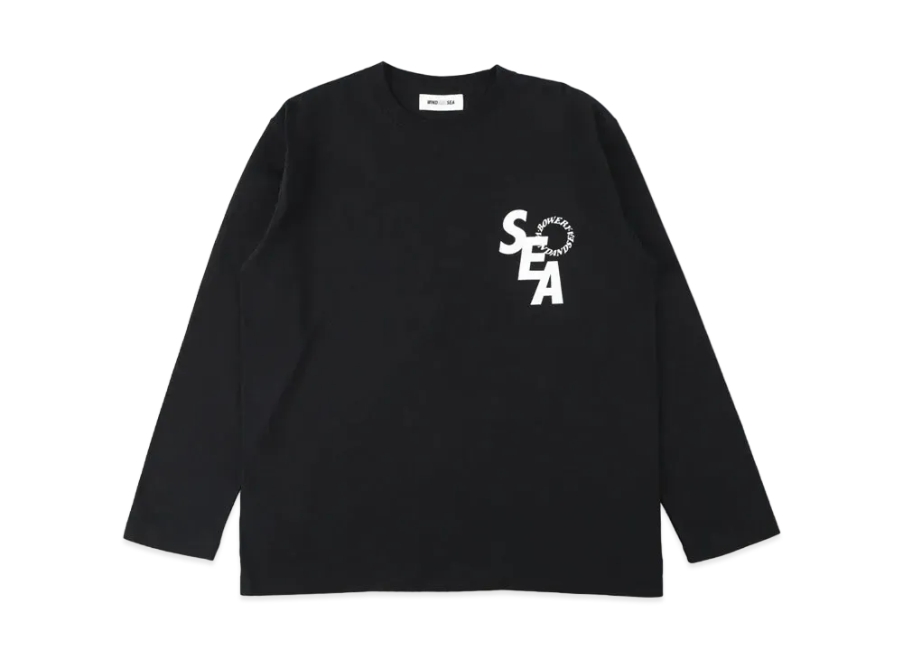WIND AND SEA BOWERY KITCHEN X WDS L/S TEE (S_E_A) "Black"