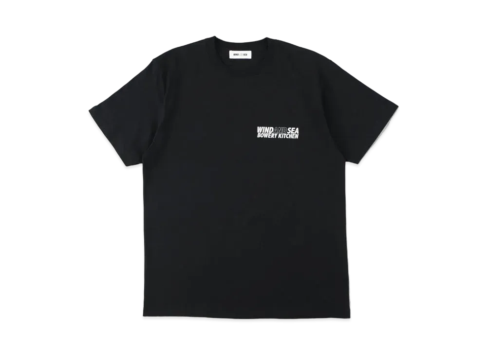 WIND AND SEA BOWERY KITCHEN X WDS S/S TEE (WDS) "Black"