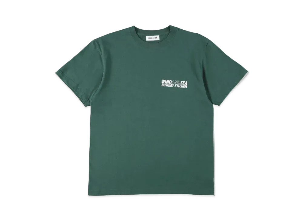 WIND AND SEA BOWERY KITCHEN X WDS S/S TEE (WDS) "Green"