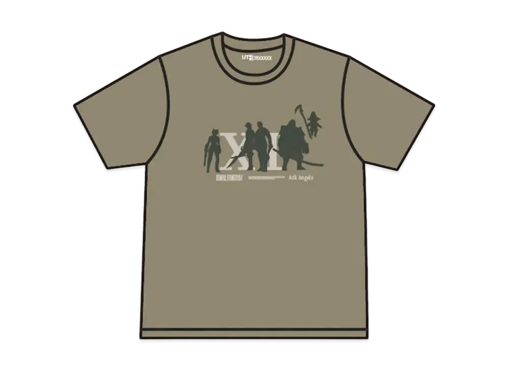 Uniqlo Final Fantasy 35th Anniversary UT Graphic T-Shirt Final Fantasy XI "Olive"