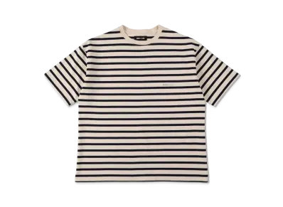 WIND AND SEA HEAVY WEIGHT BORDER S/S TEE "Ecru Navy"