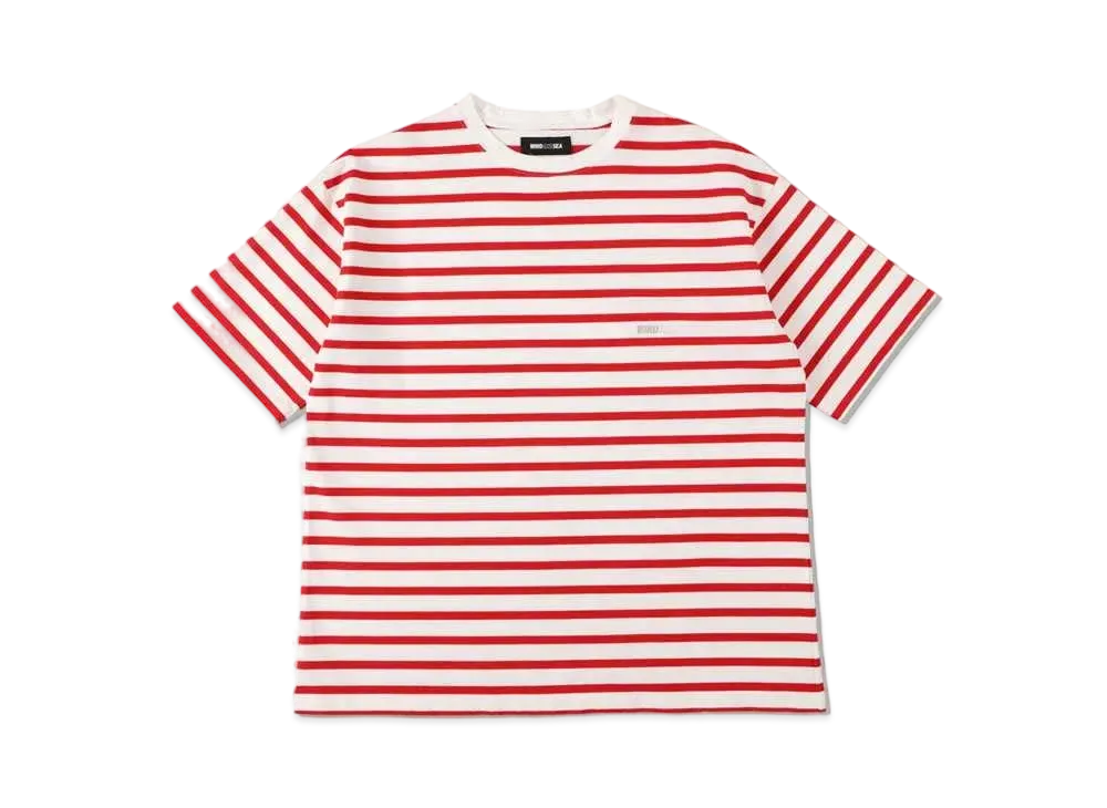WIND AND SEA HEAVY WEIGHT BORDER S/S TEE "White Red"