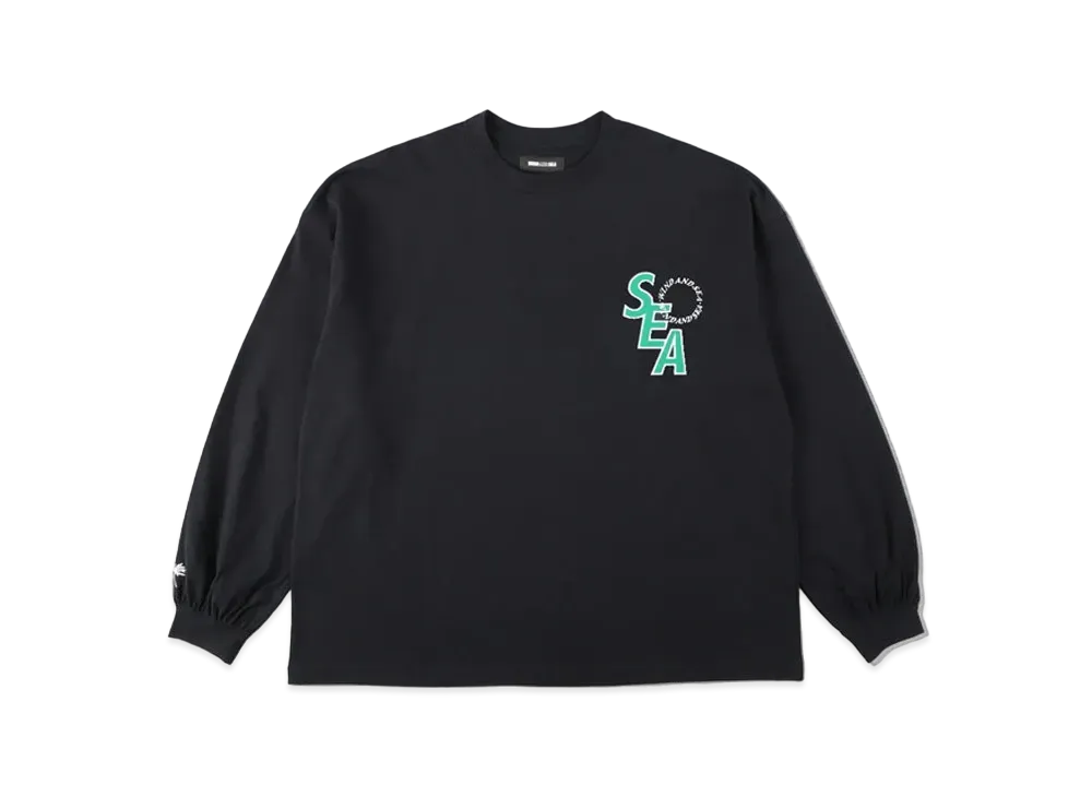 WIND AND SEA SEA (S_E_A) L/S TEE "Black"