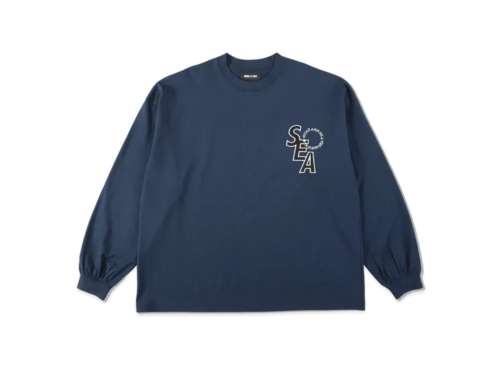 WIND AND SEA SEA (S_E_A) L/S TEE "Navy"