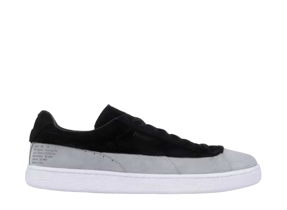 スタンプド × プーマ スウェード クラシック "ブラック/グレー"