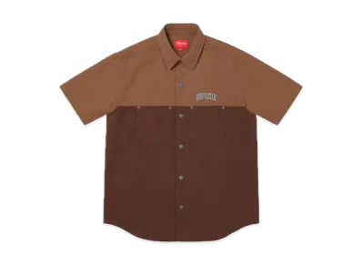 Supreme 2-Tone Denim S/S Shirt "Brown"