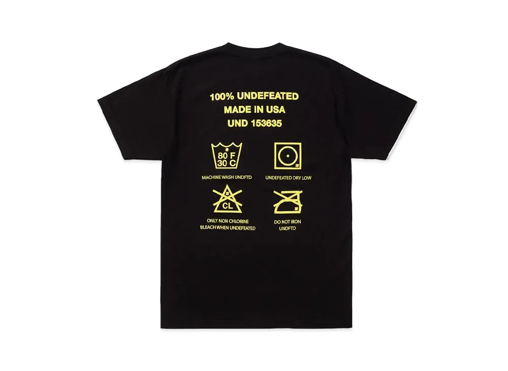 UNDEFEATED INSTRUCTION S/S TEE - 80334 "Black"