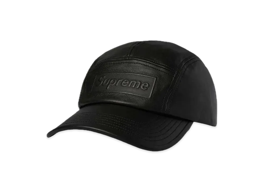 Supreme GORE-TEX Leather Camp Cap "Black"