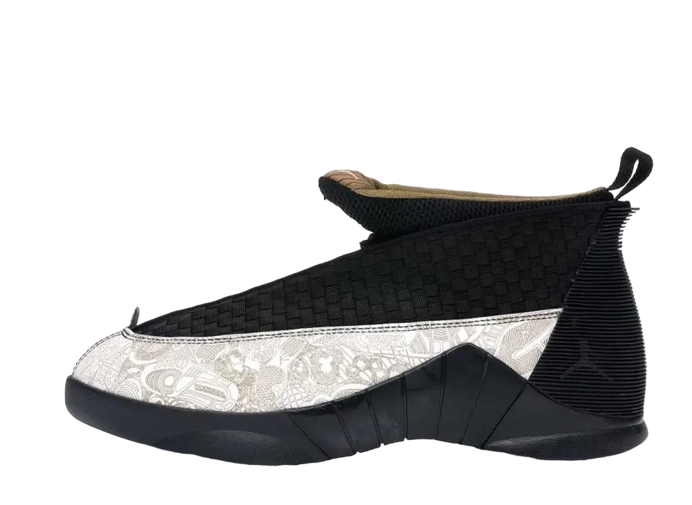 Nike Air Jordan 15 ブラック/ホワイト JORDAN BRAND AIR JORDAN 15 RETRO OBSIDIAN/WHITE-MTLC SILVER