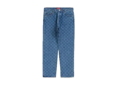 Supreme Regular Jean "Washed Checkerboard"(20FW)