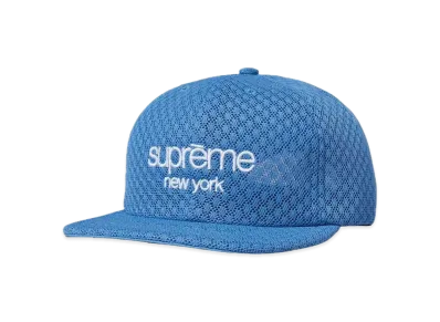 Supreme Classic Logo Air Mesh 6-Panel "Light Blue"