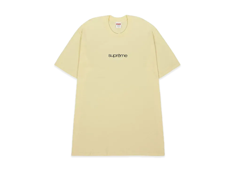 Supreme Classic Logo Tee "Pale Yellow"