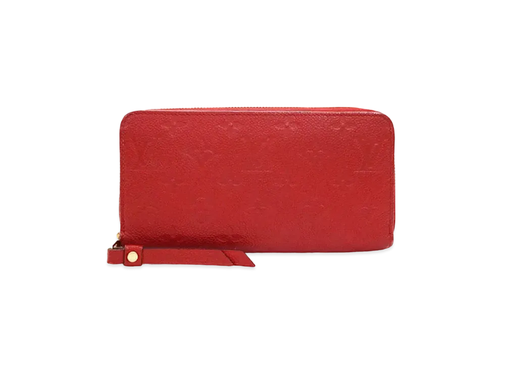 Louis Vuitton Monogram Empreinte Zippy Wallet "Cerise"