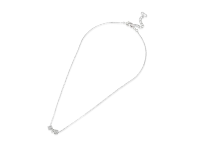 Dior CD Logo Cube Necklace "Silver"
