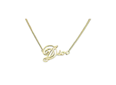 Dior Logo Necklace "Gold"