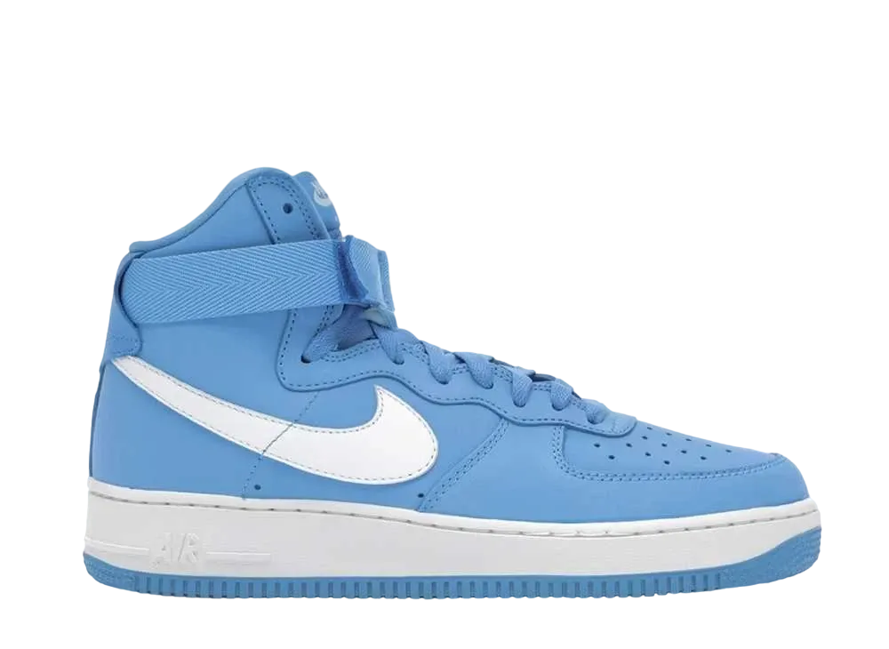 ナイキ エアフォース1 ハイ レトロ Qs "ユニバーシティ ブルー/サミット ホワイト"