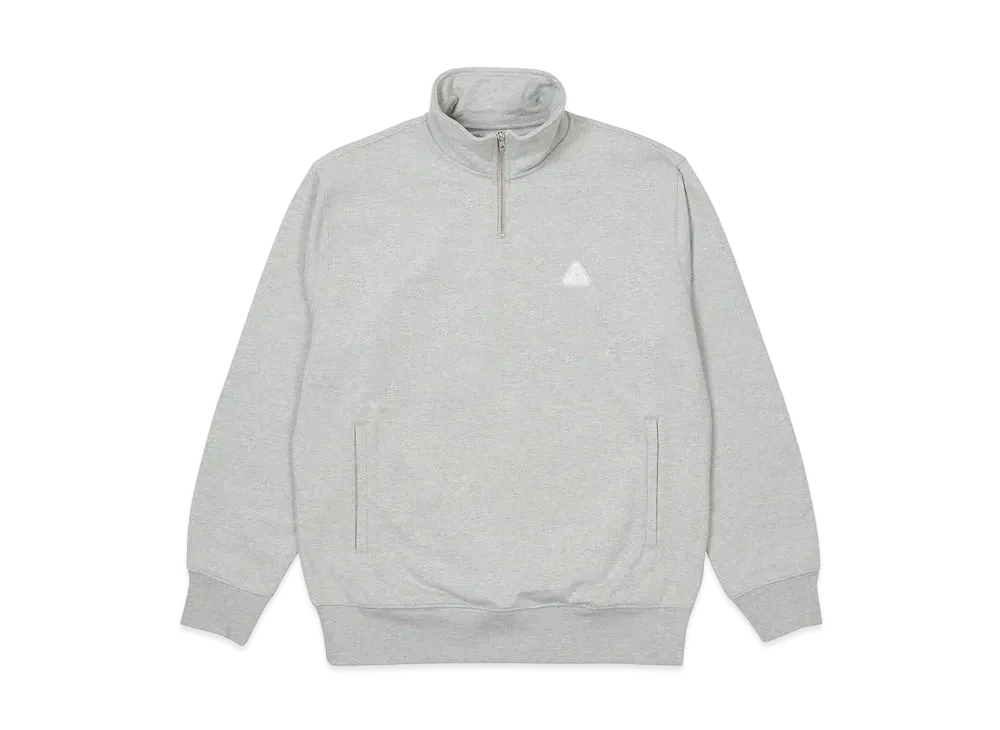 PALACE SOFAR 1/4 ZIP FUNNEL "Grey Marl"
