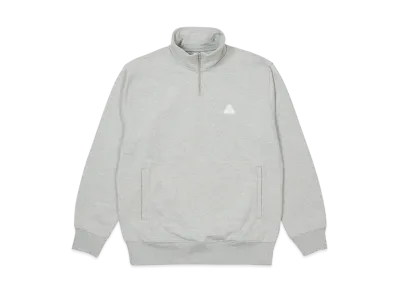 PALACE SOFAR 1/4 ZIP FUNNEL "Grey Marl"