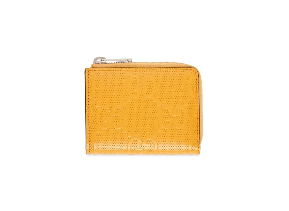 グッチ GGエンボス ミニウォレット "イエロー" 657571 1W3AN 7636