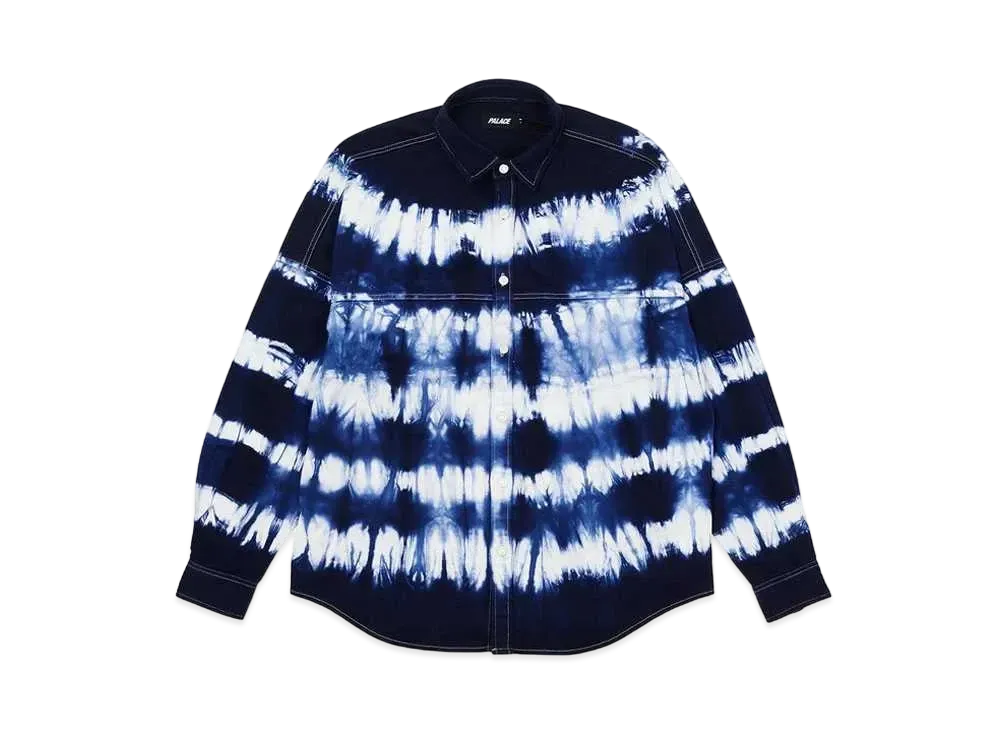 PALACE TIE-DYE SHIRT "Navy"