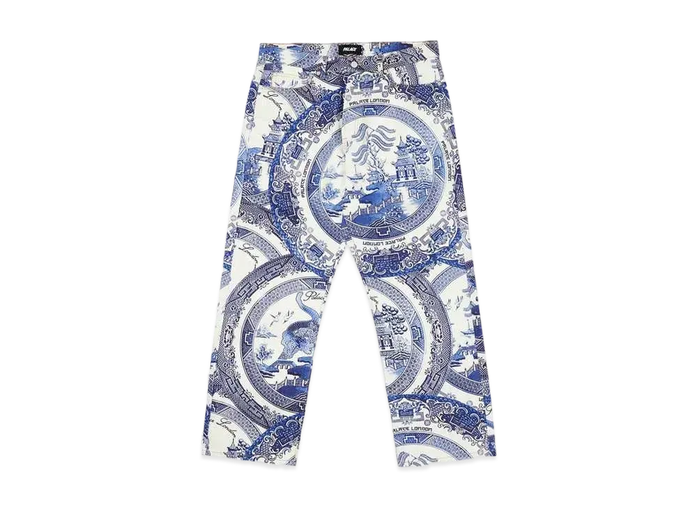 PALACE CHINA PLATE TROUSERS "Navy"