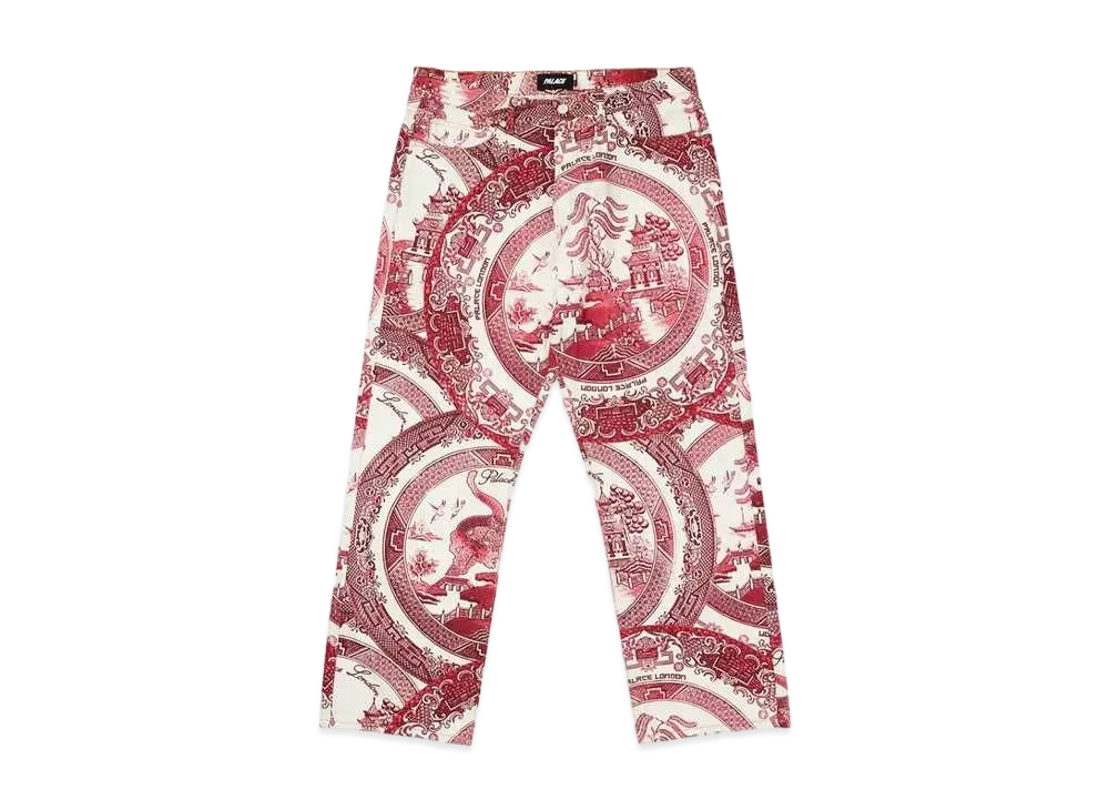 PALACE CHINA PLATE TROUSERS "Red"