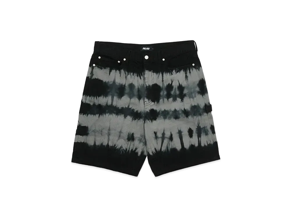 PALACE TIE-DYE SHORTS "Black"